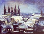 Bamberg - Dom nachts im Winter