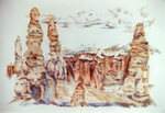 Bryce Canyon  - Pastellkreide auf Papier