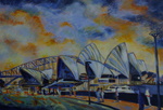 Sydney - Oper und Harbour Bridge